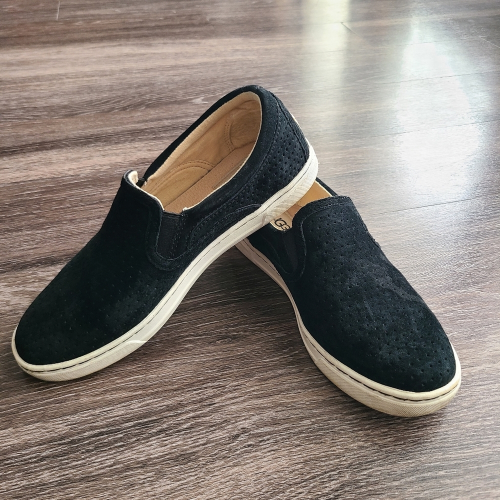 UGG Black Slip On Loafers